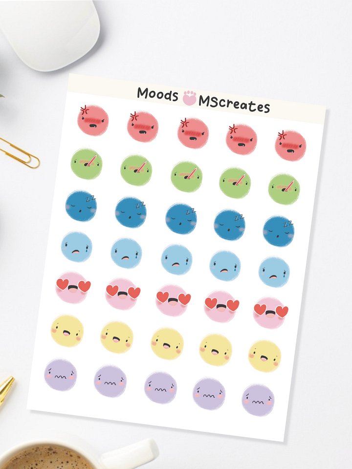 Mood Tracker Sticker Sheet product image (2)