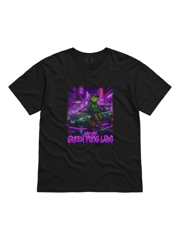 Limited Edition Night Runner - Green Frog Labs Tee (Black Only) product image (1)