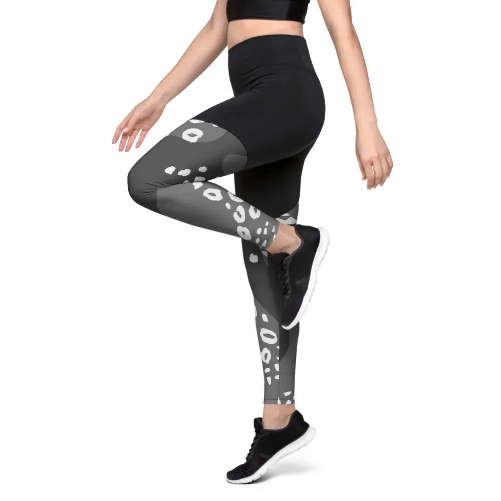 Grey Safari Chic Compression Leggings product image (9)