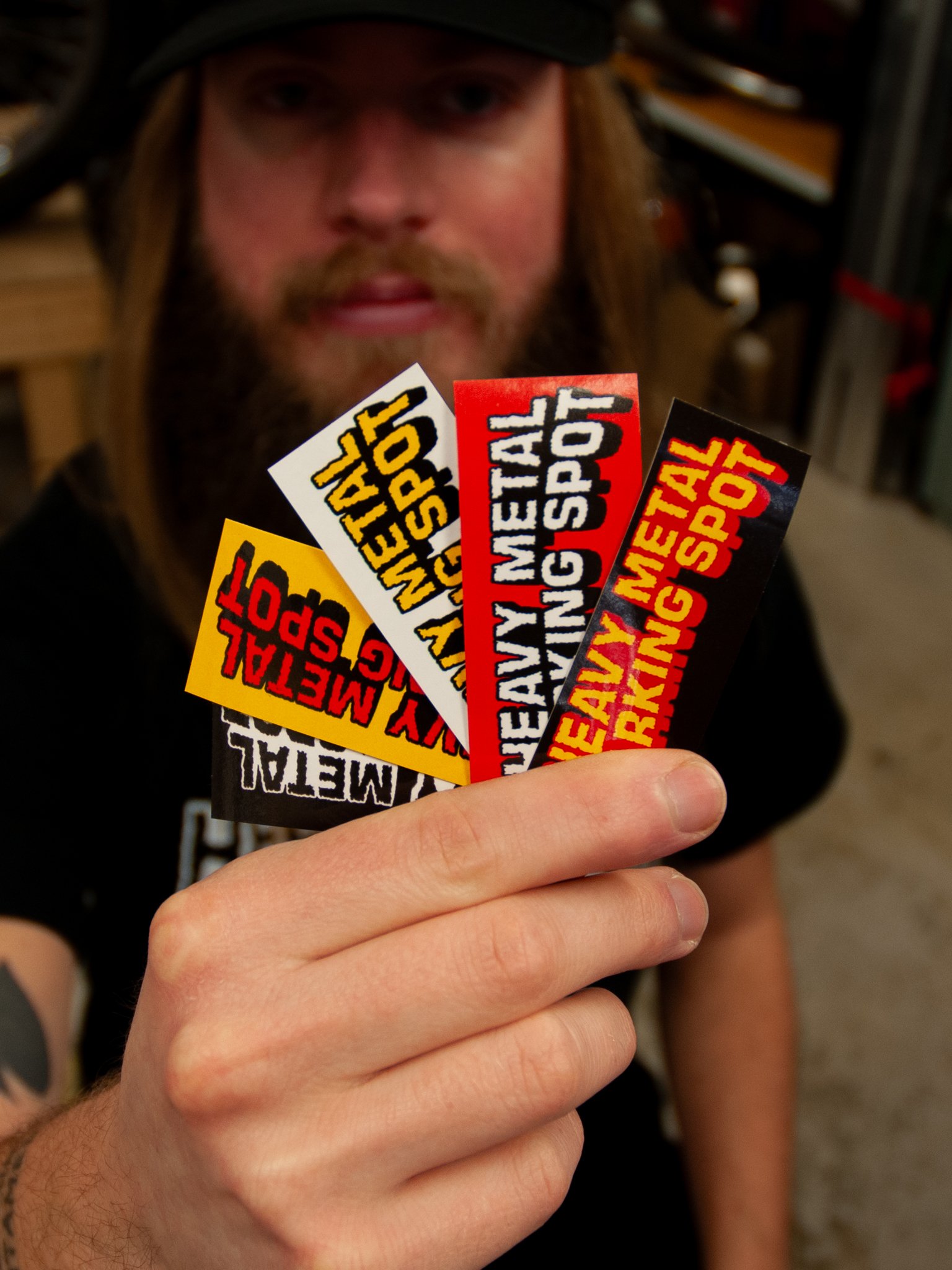 Heavy Metal Parking Spot Sticker Party Pack product image (1)