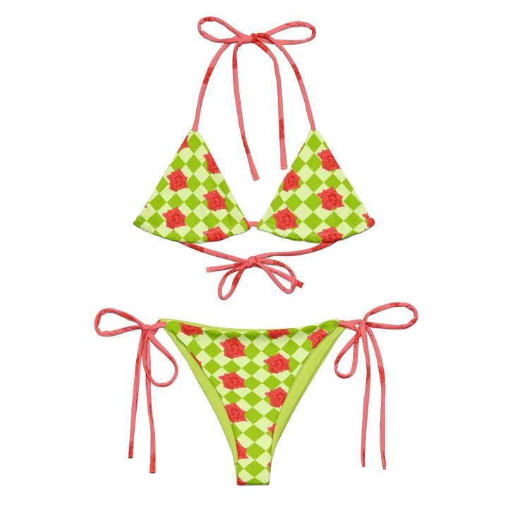 Rosy string bikini {honeydew} product image (2)