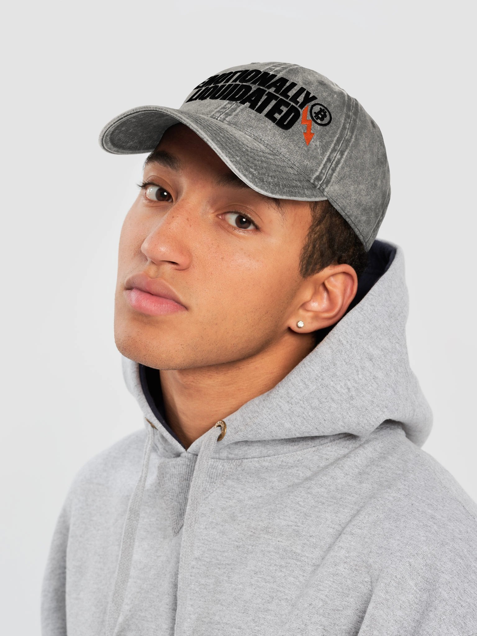 Emotionally Liquidated Embroidered Dad Hat — Paper Hands Costume Set product image (5)