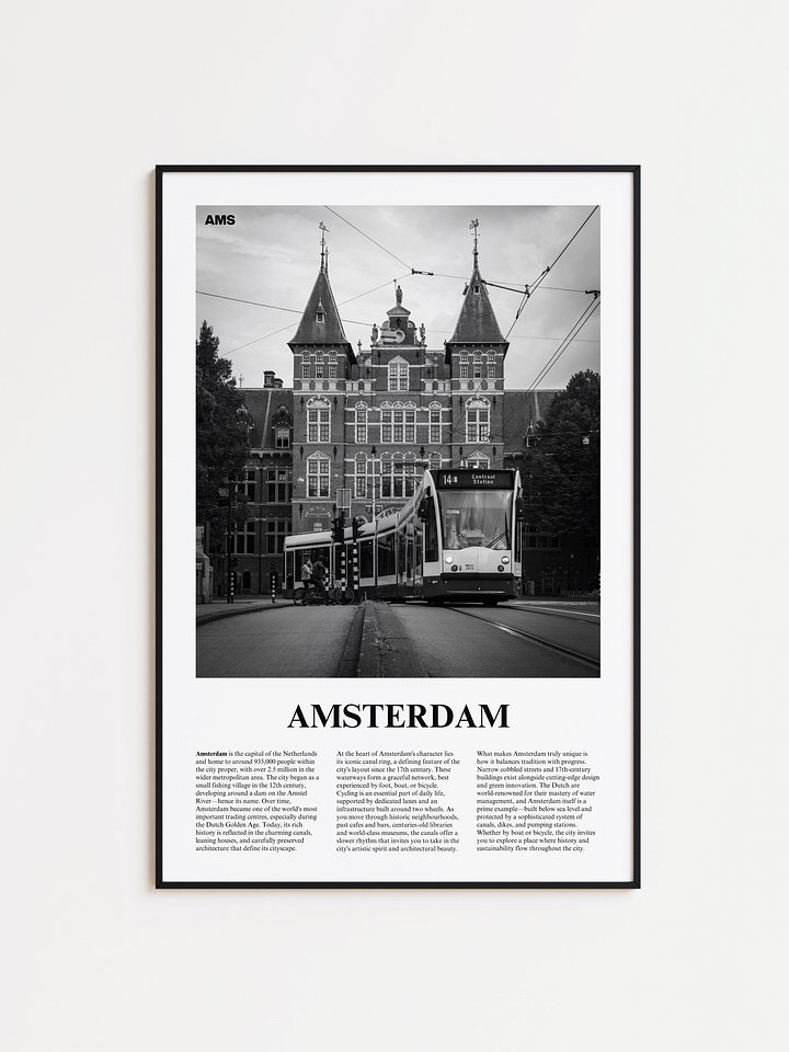 Amsterdam 05 Newspaper Poster | Framed product image (1)