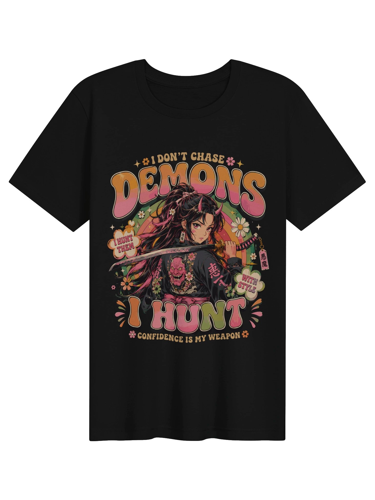 I don't chase demons I hunt Anime Tee product image (1)