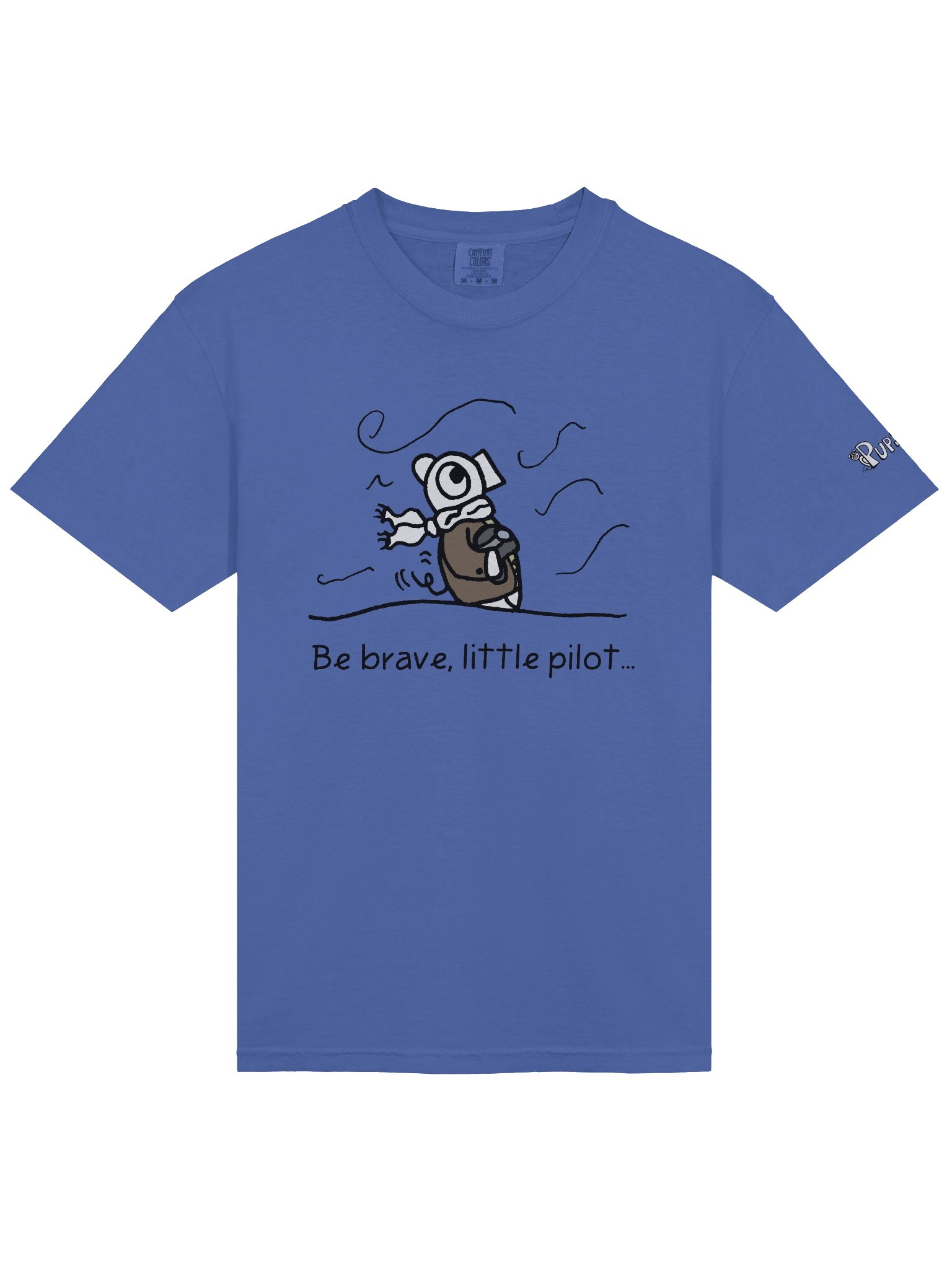 'Be brave, little pilot' Pupsies! Heavyweight T-Shirt product image (3)