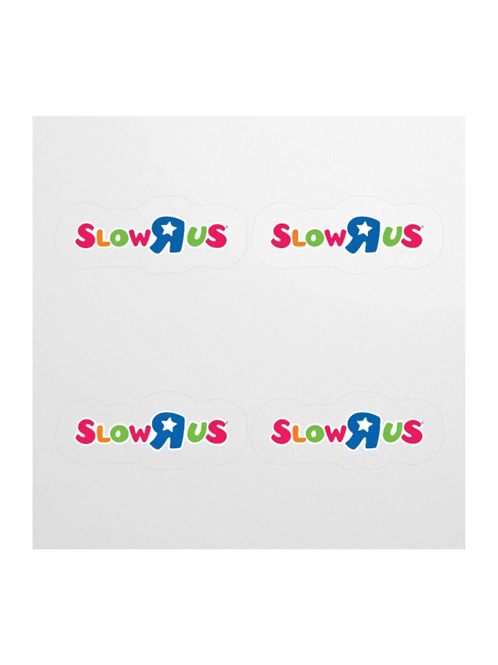SLOW-R-US STICKERS (4-PACK) product image (1)