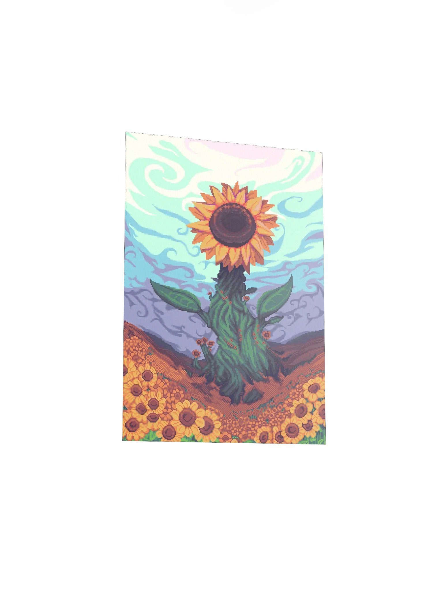 Sunflower Hills Pixel Art Poster product image (3)