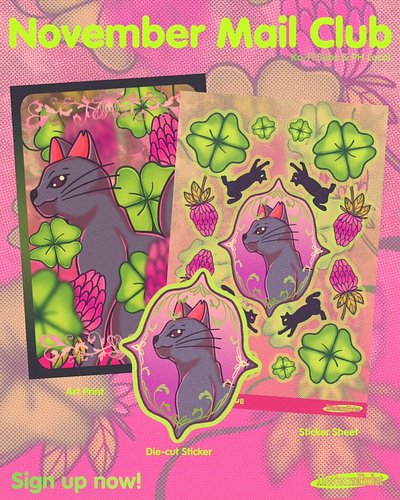 ☘️ CLOVER IS NOT BAD LUCK 🐈

Here is our new Bucket Grocery Store Mail Club for the month of November!

What's in the mail?

...