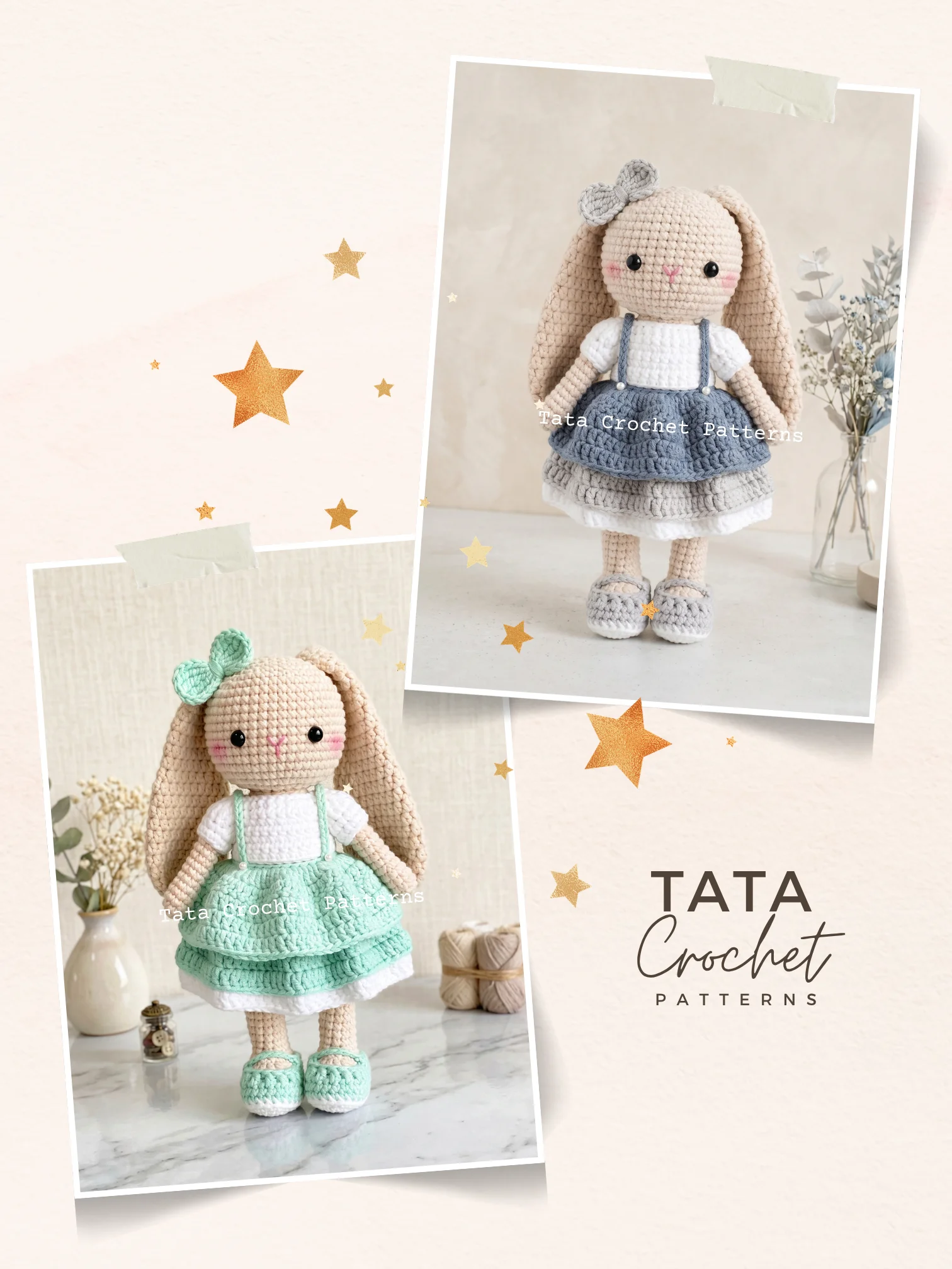Bella the Sweet Bunny – Amigurumi Crochet Pattern | Digital Download PDF product image (6)