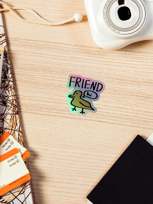 FRIEND DUCKLING Holographic Sticker product image (2)