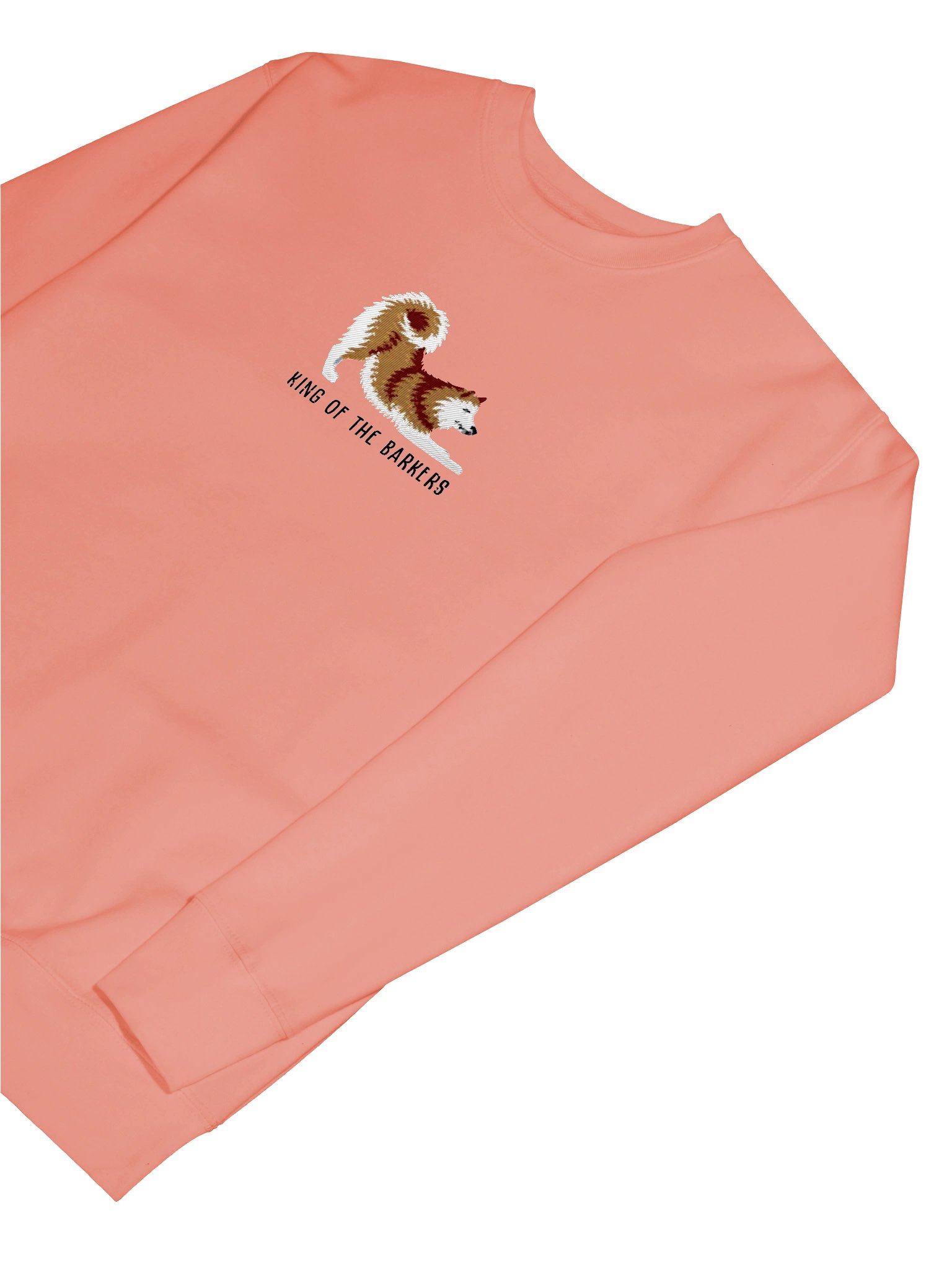 King of the Barkers Sweatshirt (Embroidered) of a Finnish Spitz(Gold) product image (21)