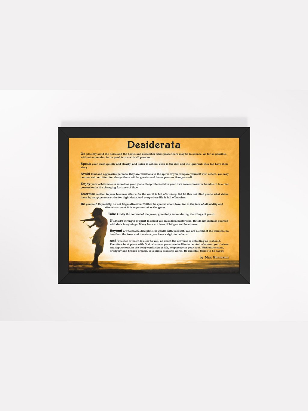 Desiderata Poem Print – Inspirational Studio Framed Print product image (1)