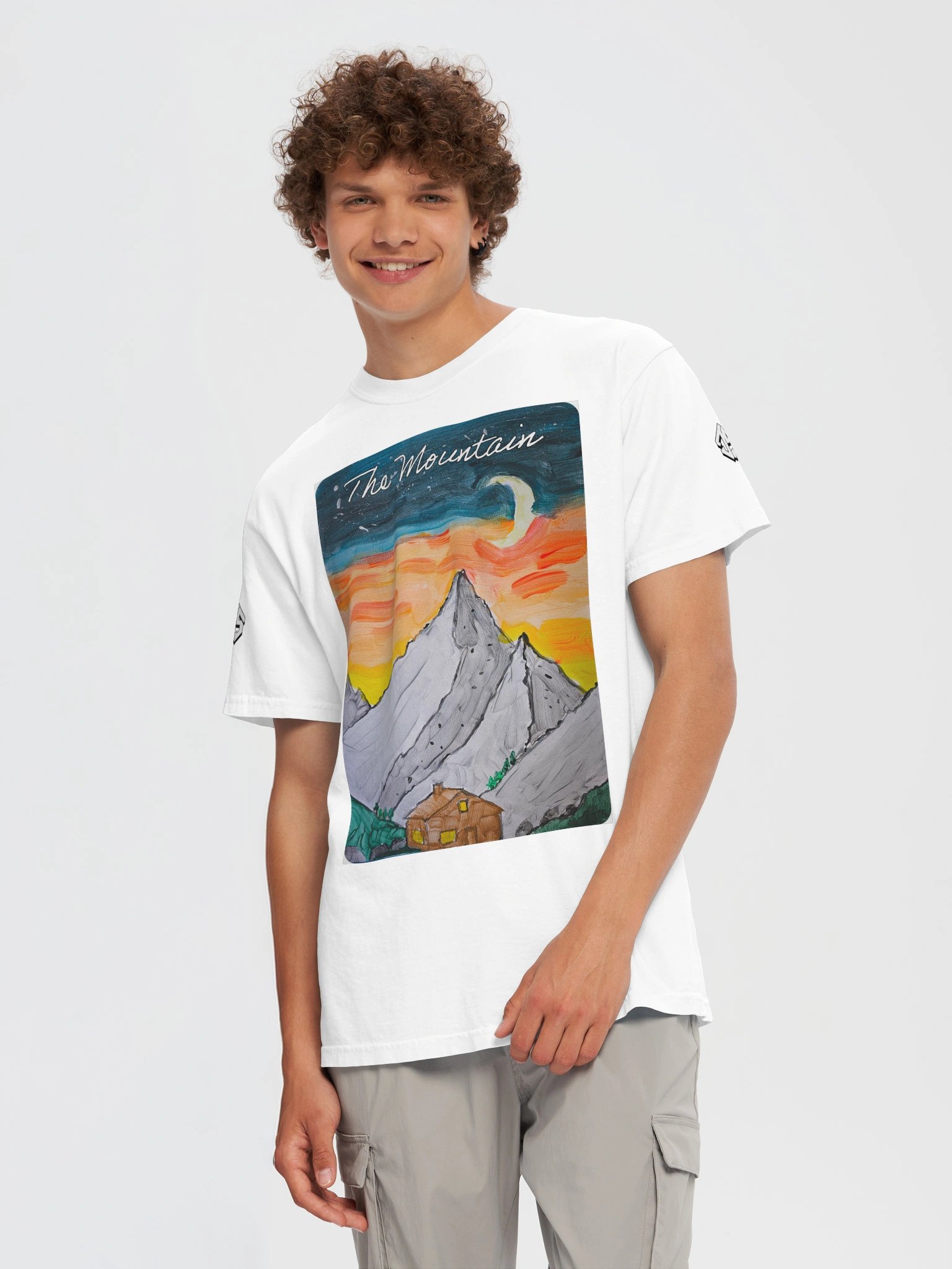 DOJS - The Mountain (Colour) T-shirt in White product image (5)