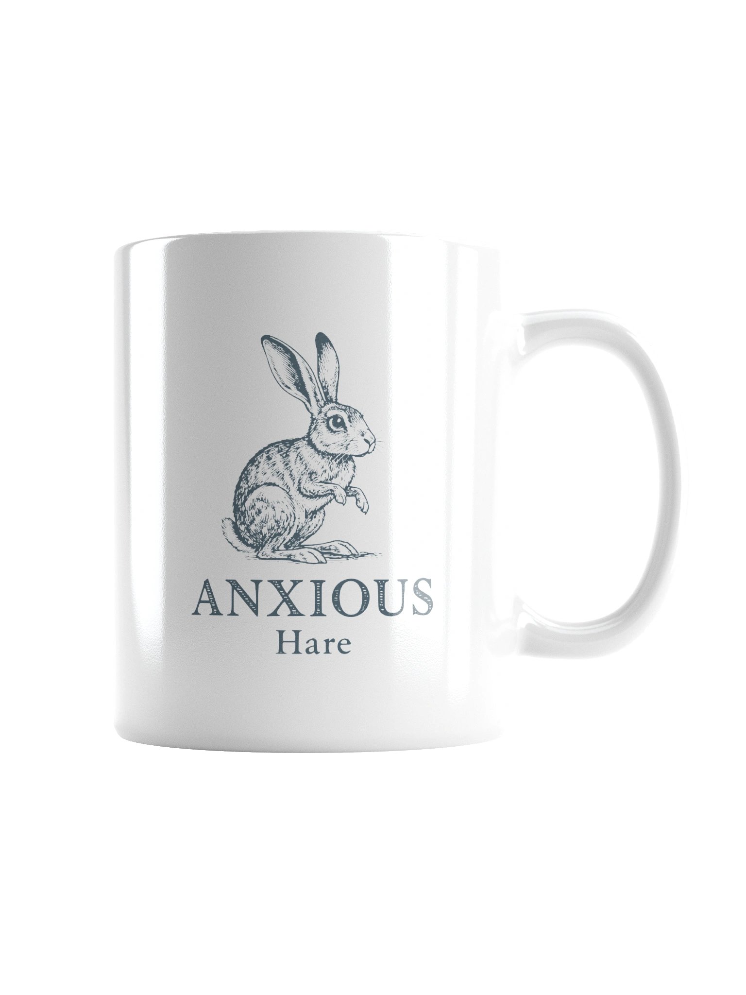 Anxious Hare Ceramic Mug product image (2)