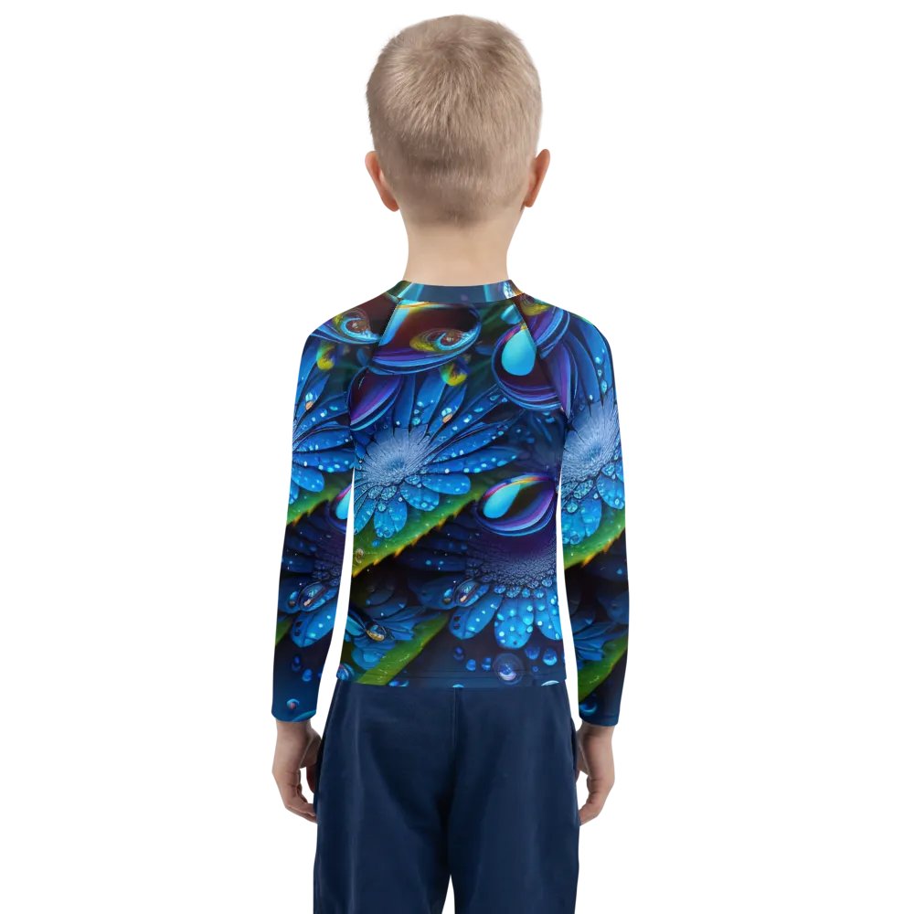 Kawaiikitten Exclusive Premium DewDrop Surfing Ocean Rash Guard Full Sleeved T-Shirt product image (2)