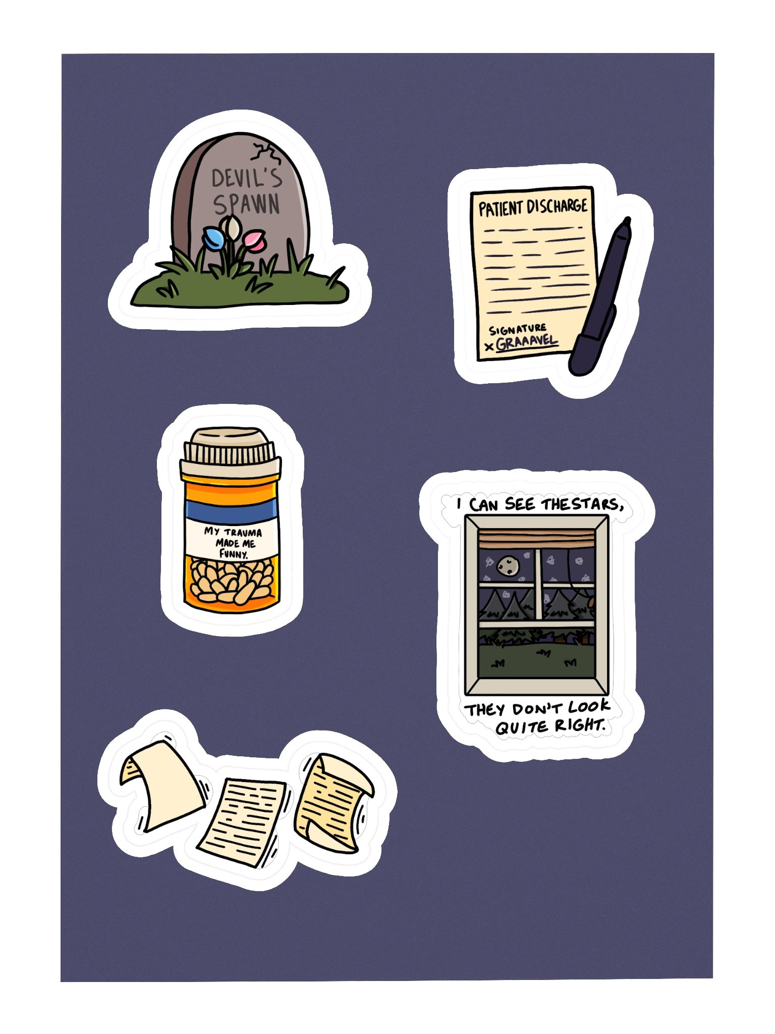 Discharge Papers Stickers product image (3)