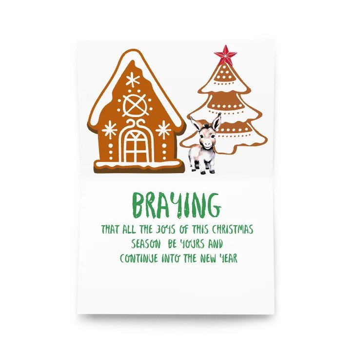 Festive Donkey Christmas Greetings product image (3)