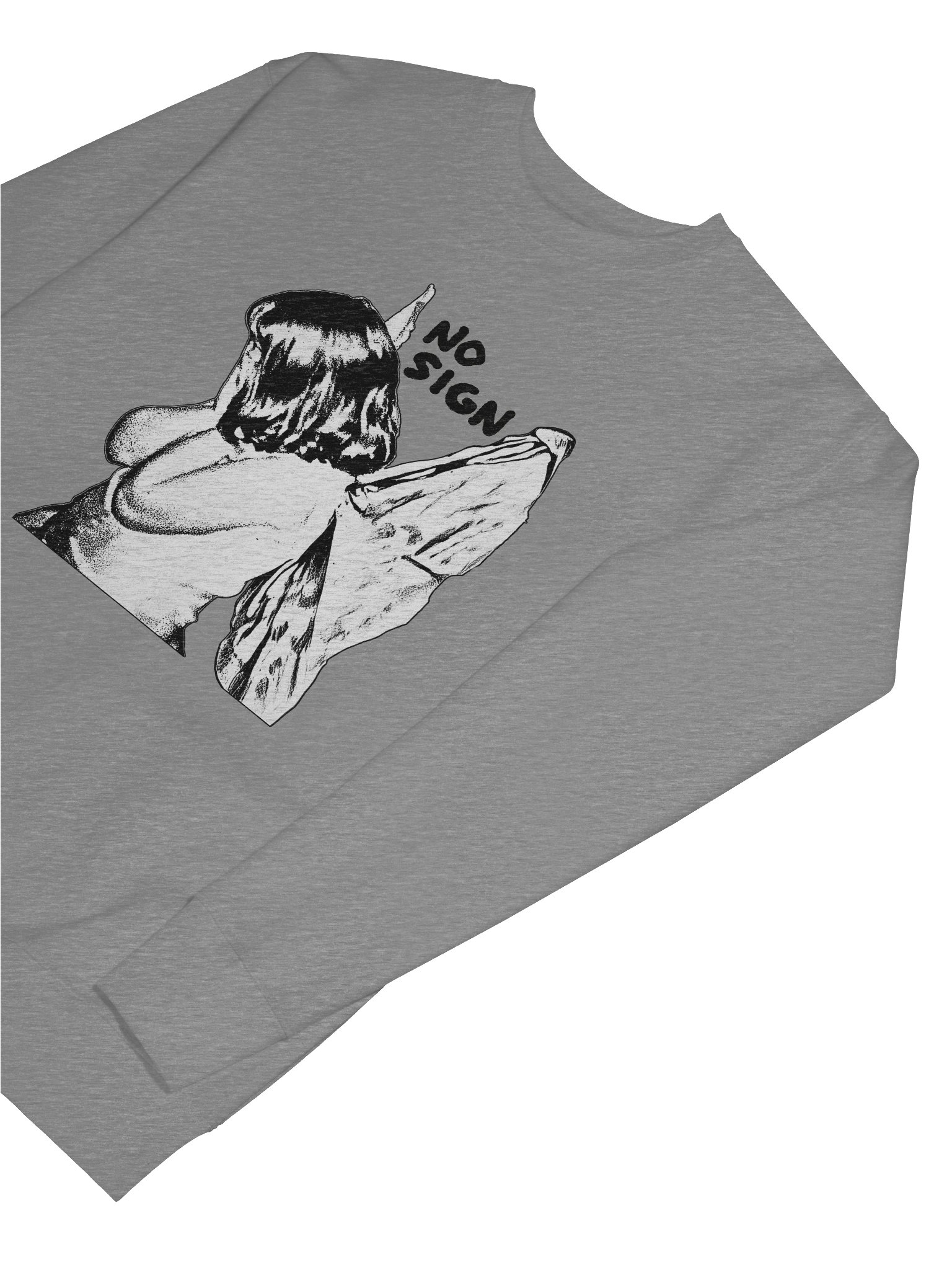 "NO SIGN" printed crewneck product image (7)