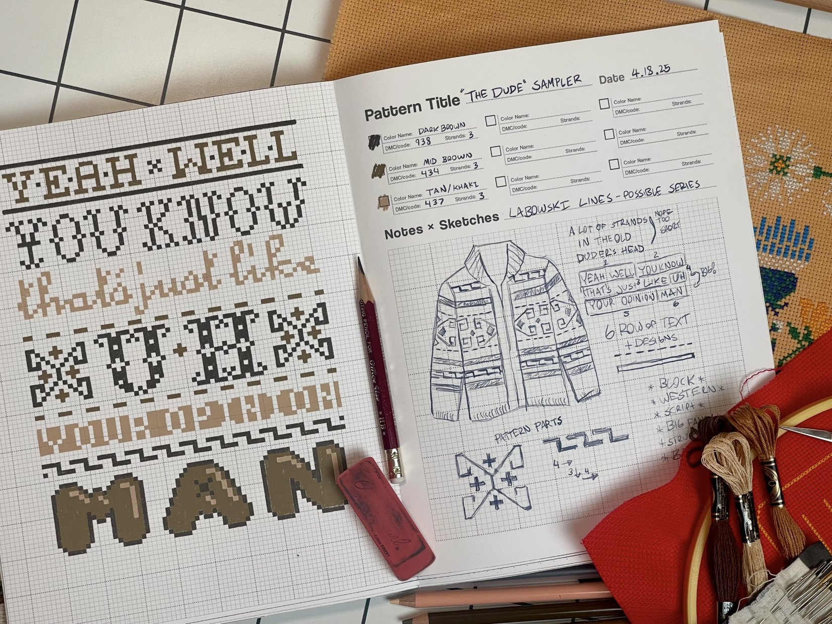 Unruly Cross-Stitch Planner - Digital Download product image (1)