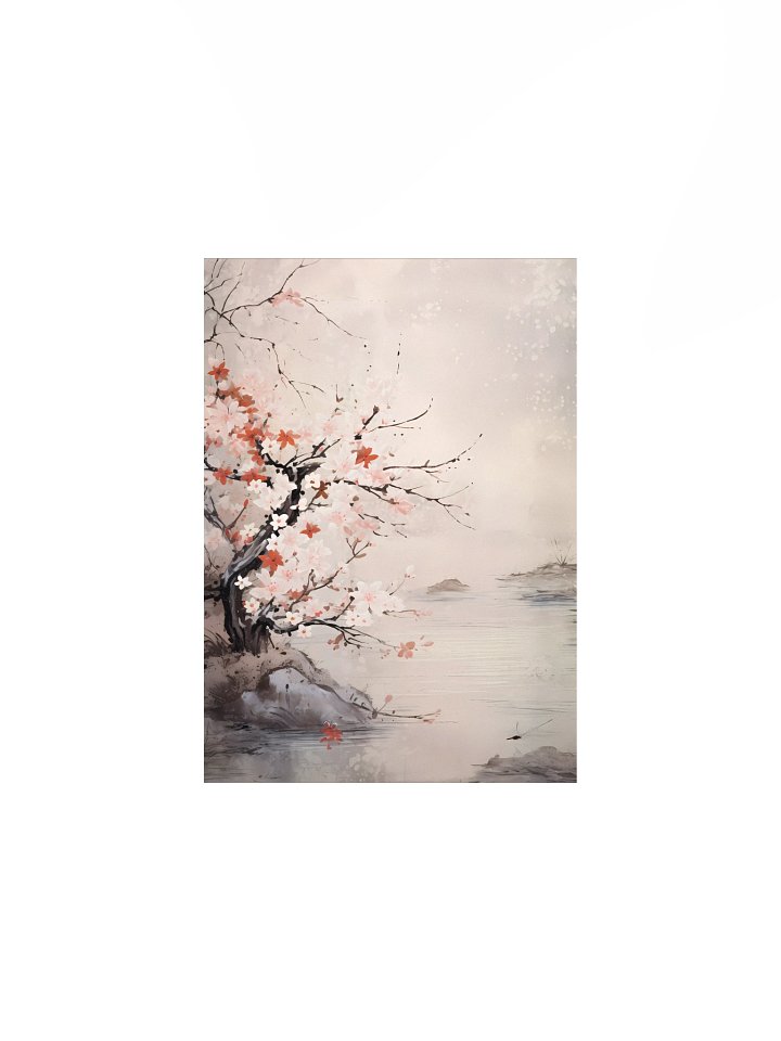 桜 | Japanese Muted Watercolor Wall Art Collection product image (1)