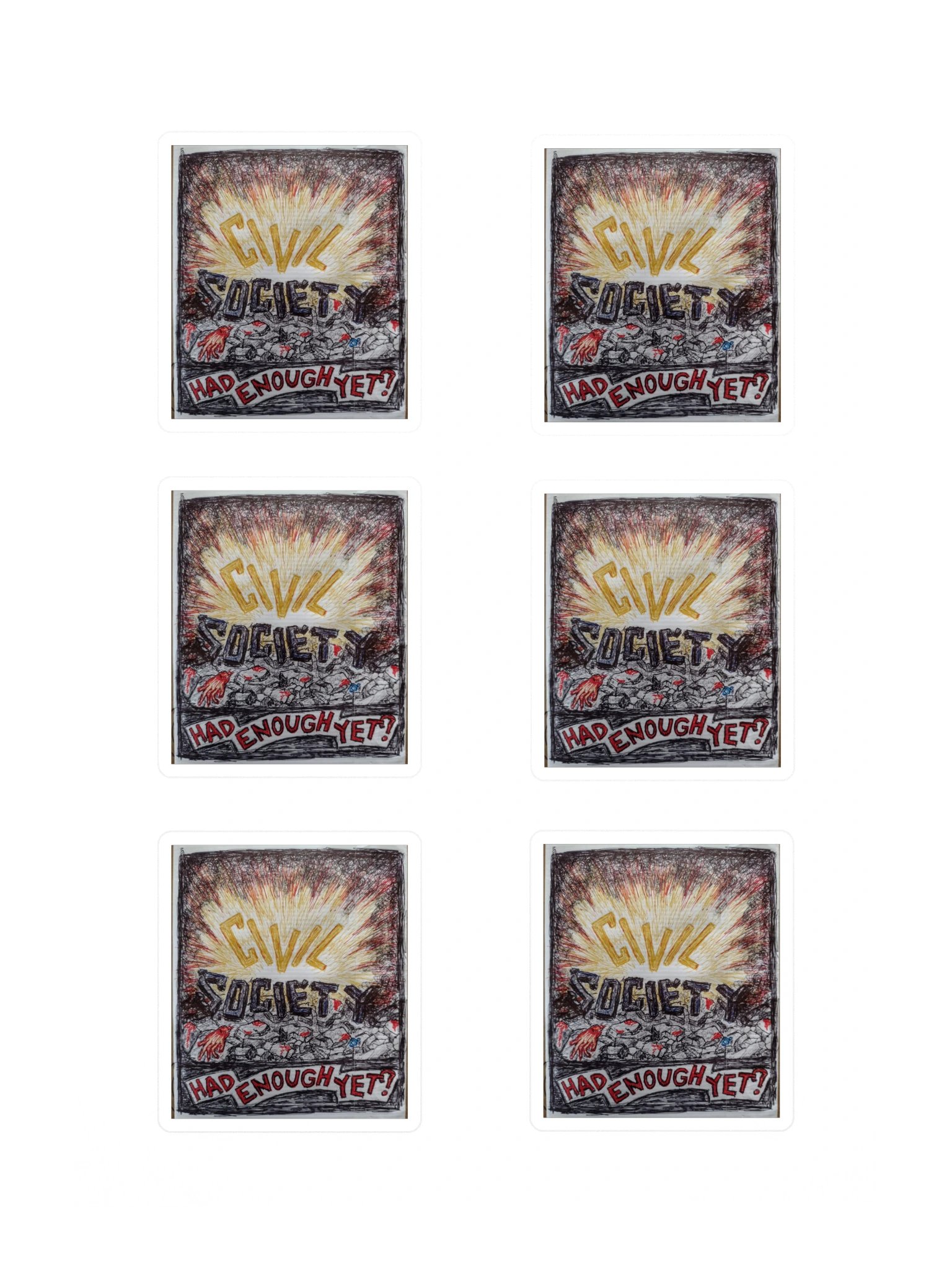 Civil Society Sticker Sheet product image (3)