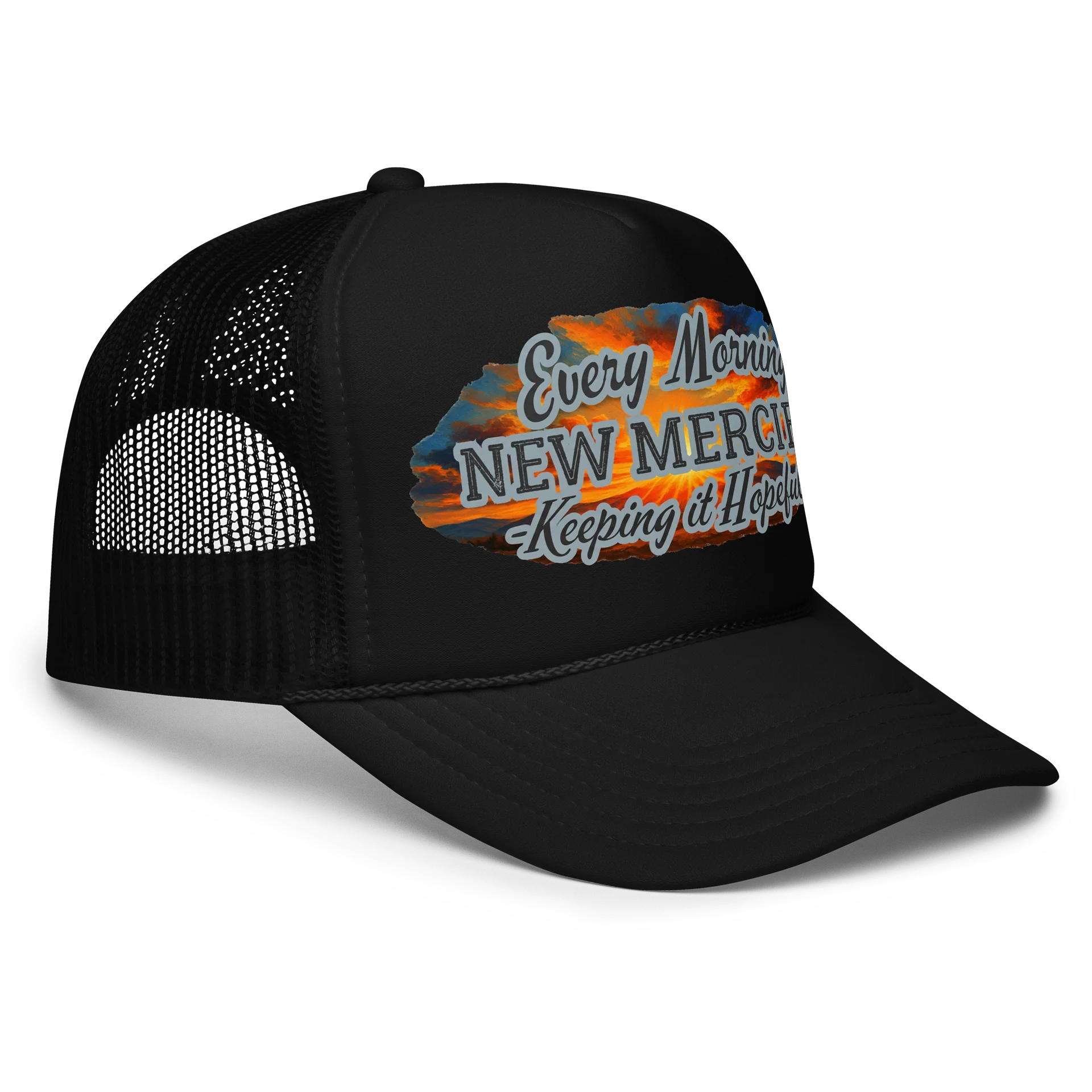 Every Morning New Mercies Sunset Trucker Hat product image (3)