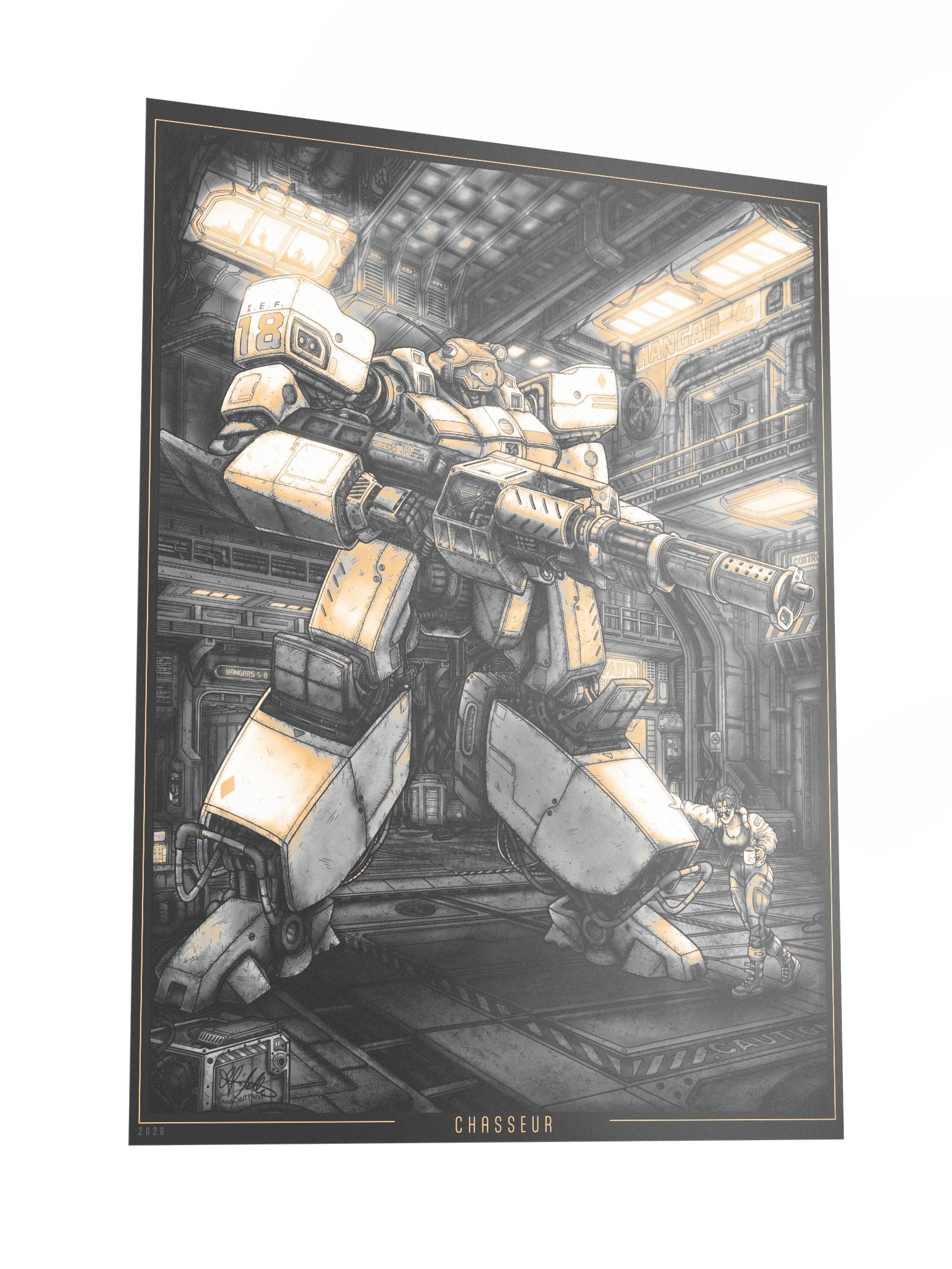 "Chasseur" Amber Ver. Print - 18x24 product image (3)