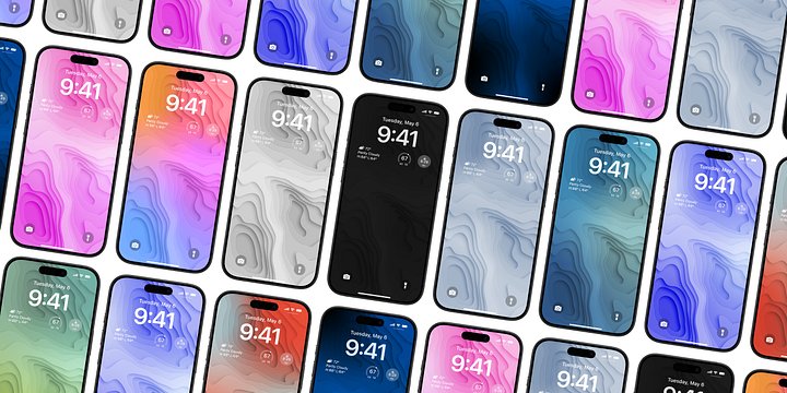 Gradient Topography Wallpaper Pack product image (1)
