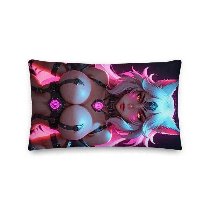Cyber Wolf Premium Pillow product image (1)