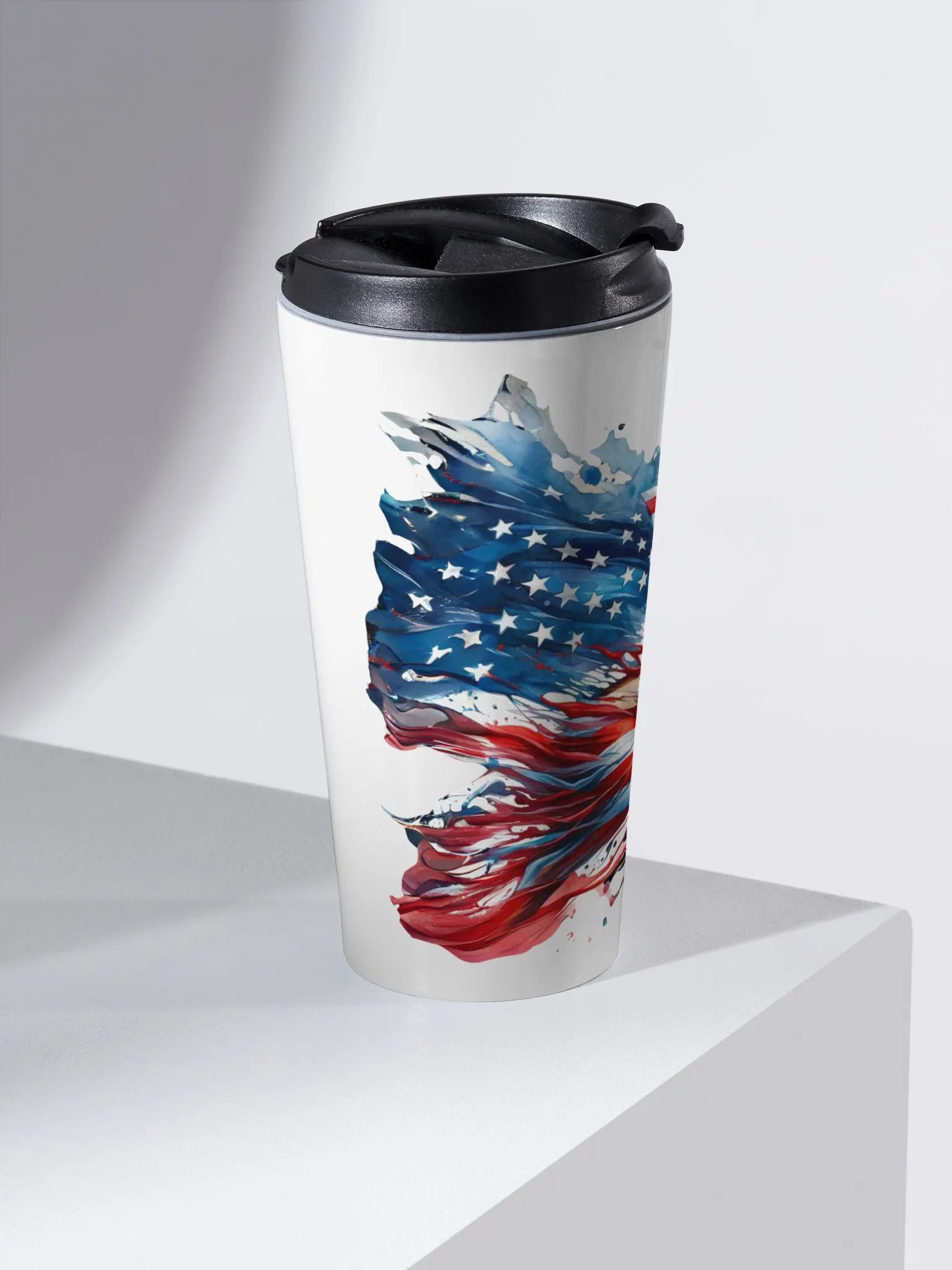 Patriotic Deer Stainless Steel Travel Mug product image (2)