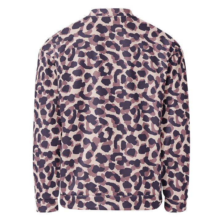 Comfortable Bomber Jacket with Unique Bold Leopard Print product image (2)