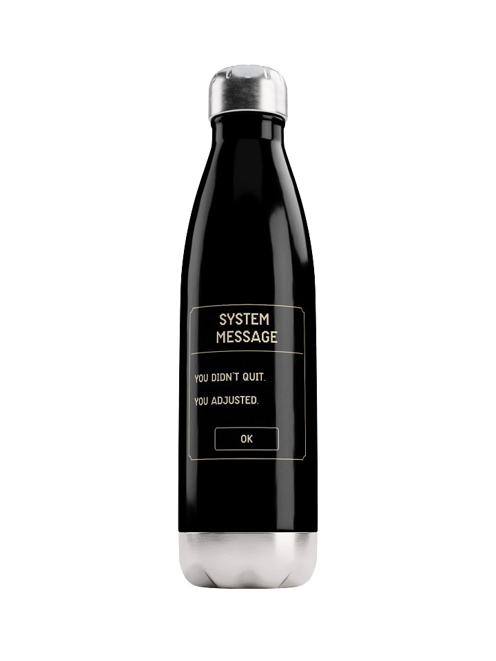 You Didn’t Quit You Adjusted Water Bottle | Chronic Illness Recovery Bottle product image (1)
