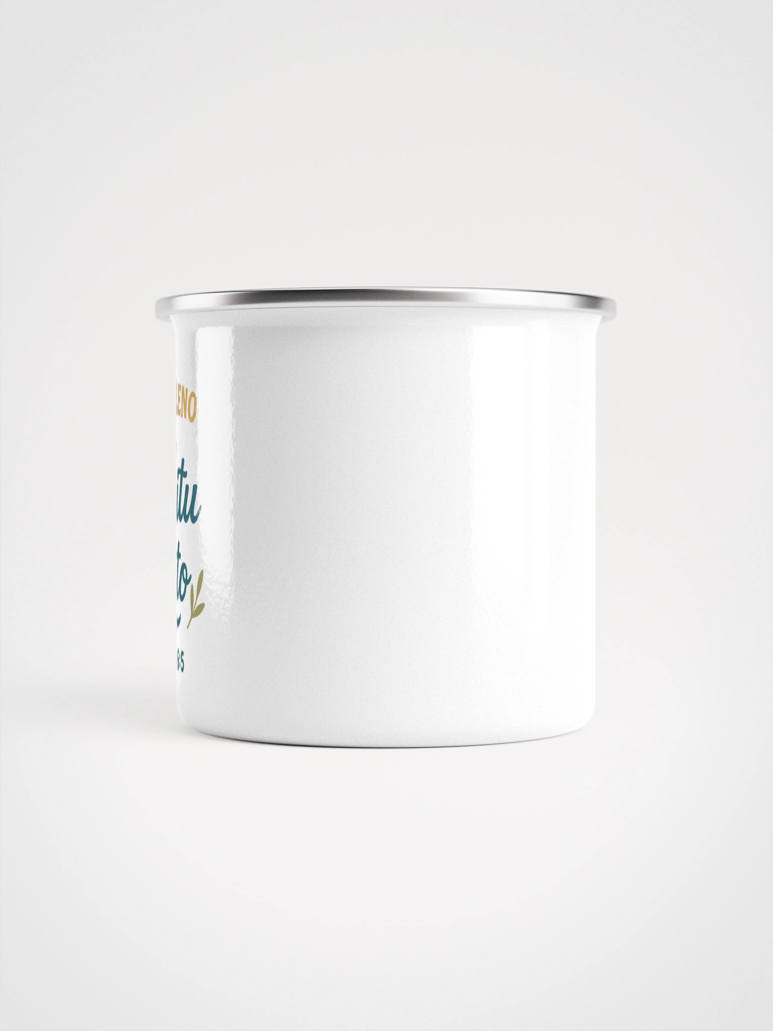Enamel Christian Mug – “Serás Lleno del Espíritu Santo” – Spanish Acts 6:5 product image (2)