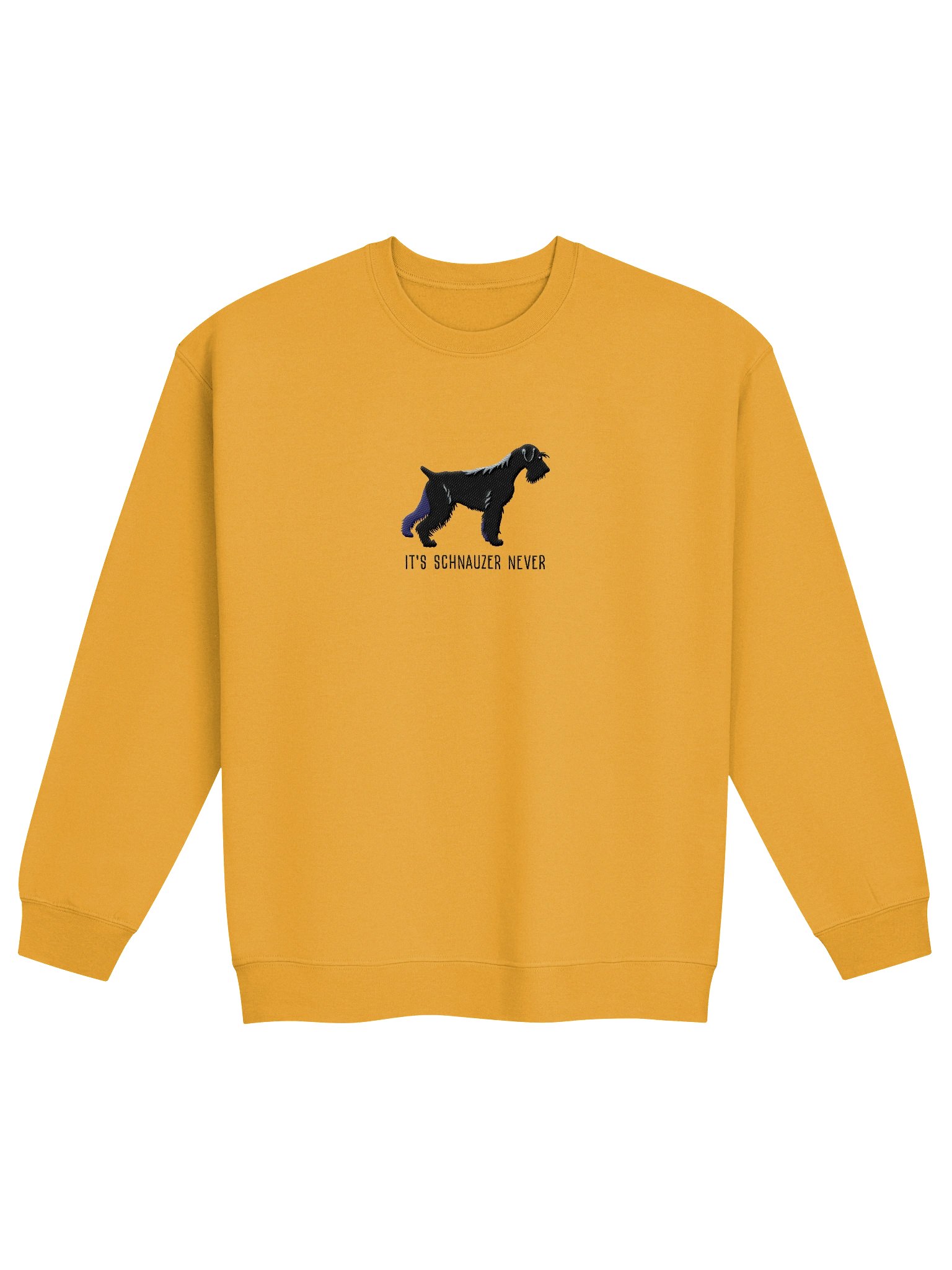 It's Schnauzer Never Sweatshirt (Embroidered) of a Standard Schnauzer(Black) product image (4)
