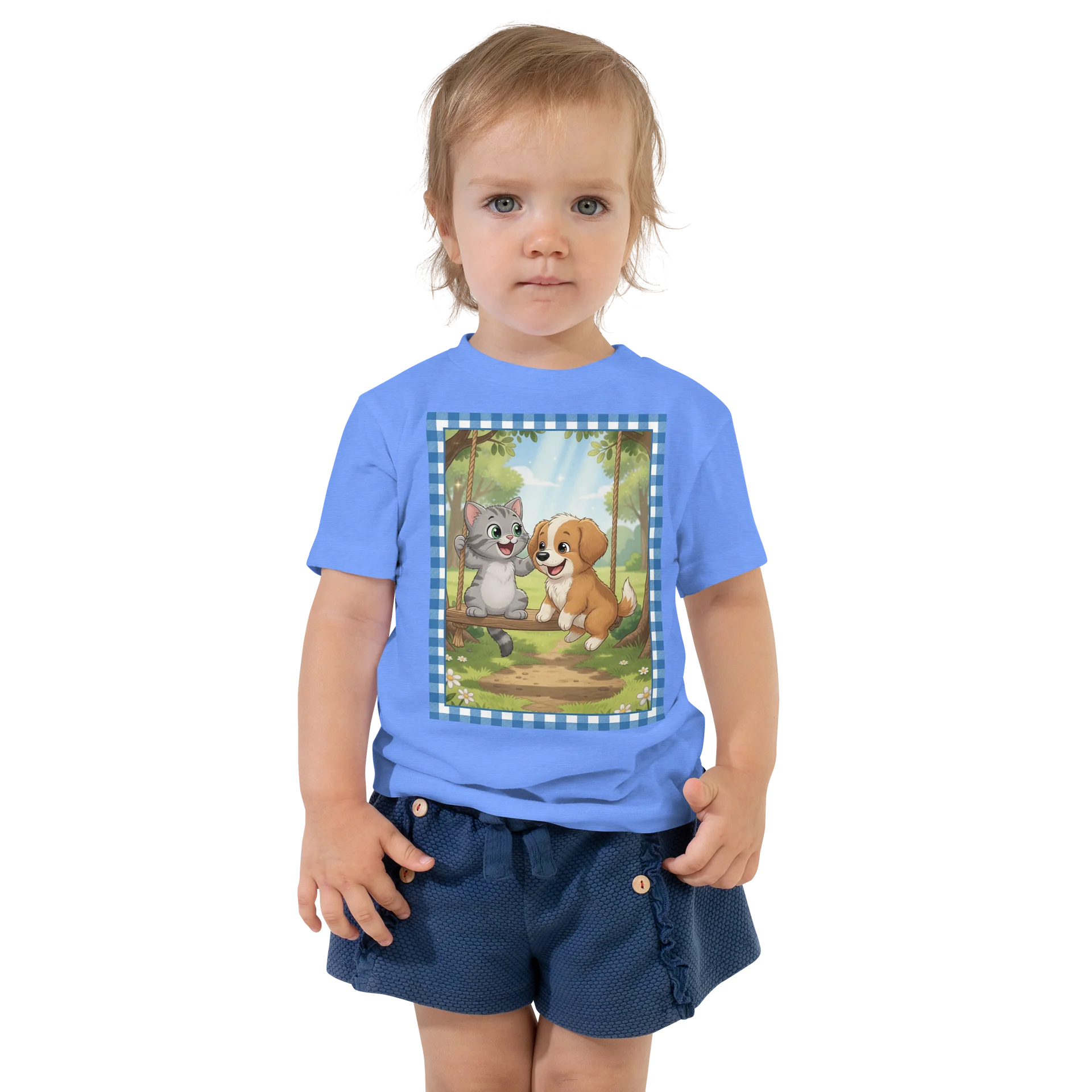 Kitten & Puppy Swing Adventure Toddler Tee product image (1)