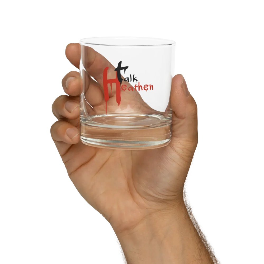 Talk Heathen Rocks Glass product image (9)