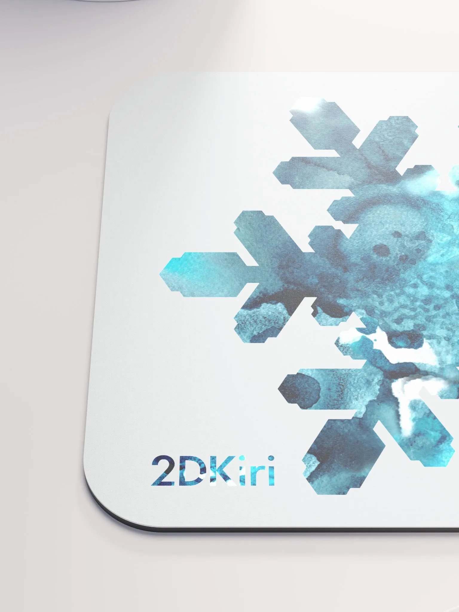 Blue Snowflake Mouse Pad product image (6)