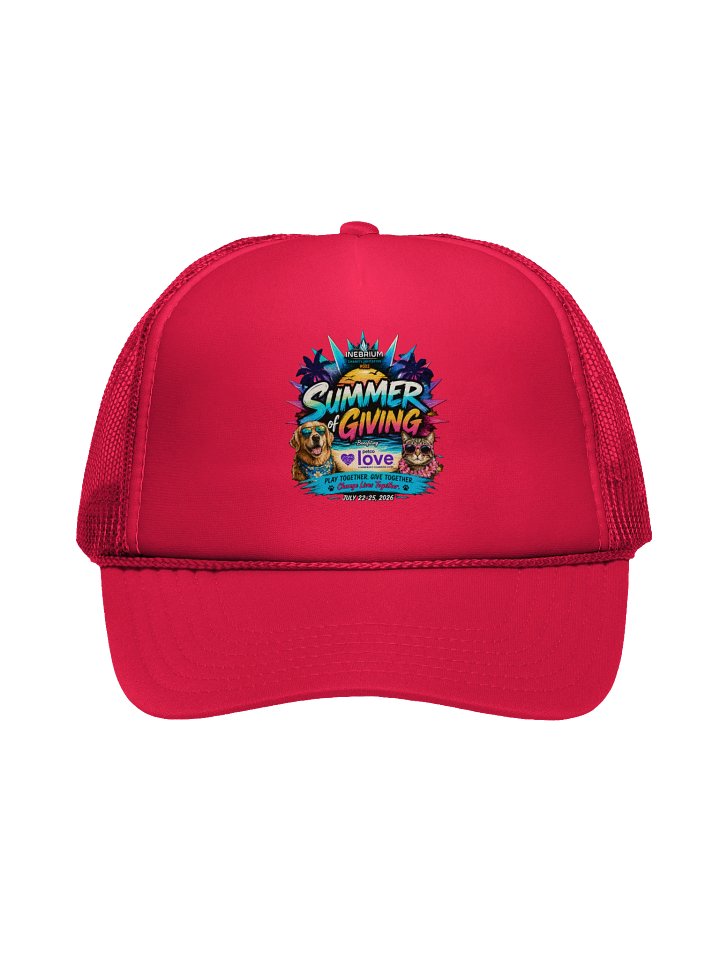 Inebrium Summer of Giving Foam Trucker Hat product image (3)