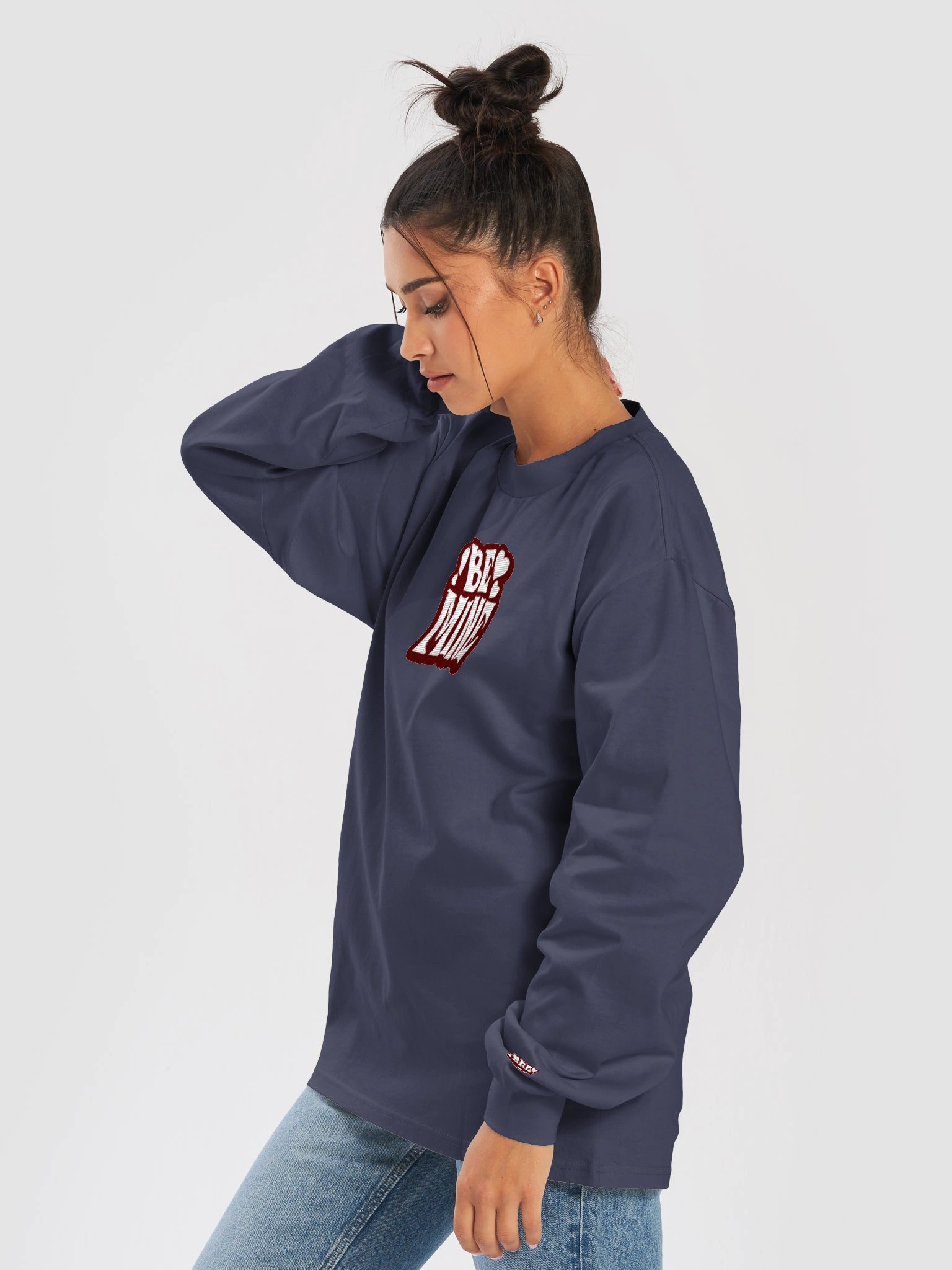 Be Mine Embroidered Long Sleeve Tee product image (10)