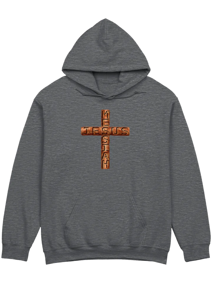 Jesus Messiah Engraved On A Rugged Cross Hoodie product image (1)