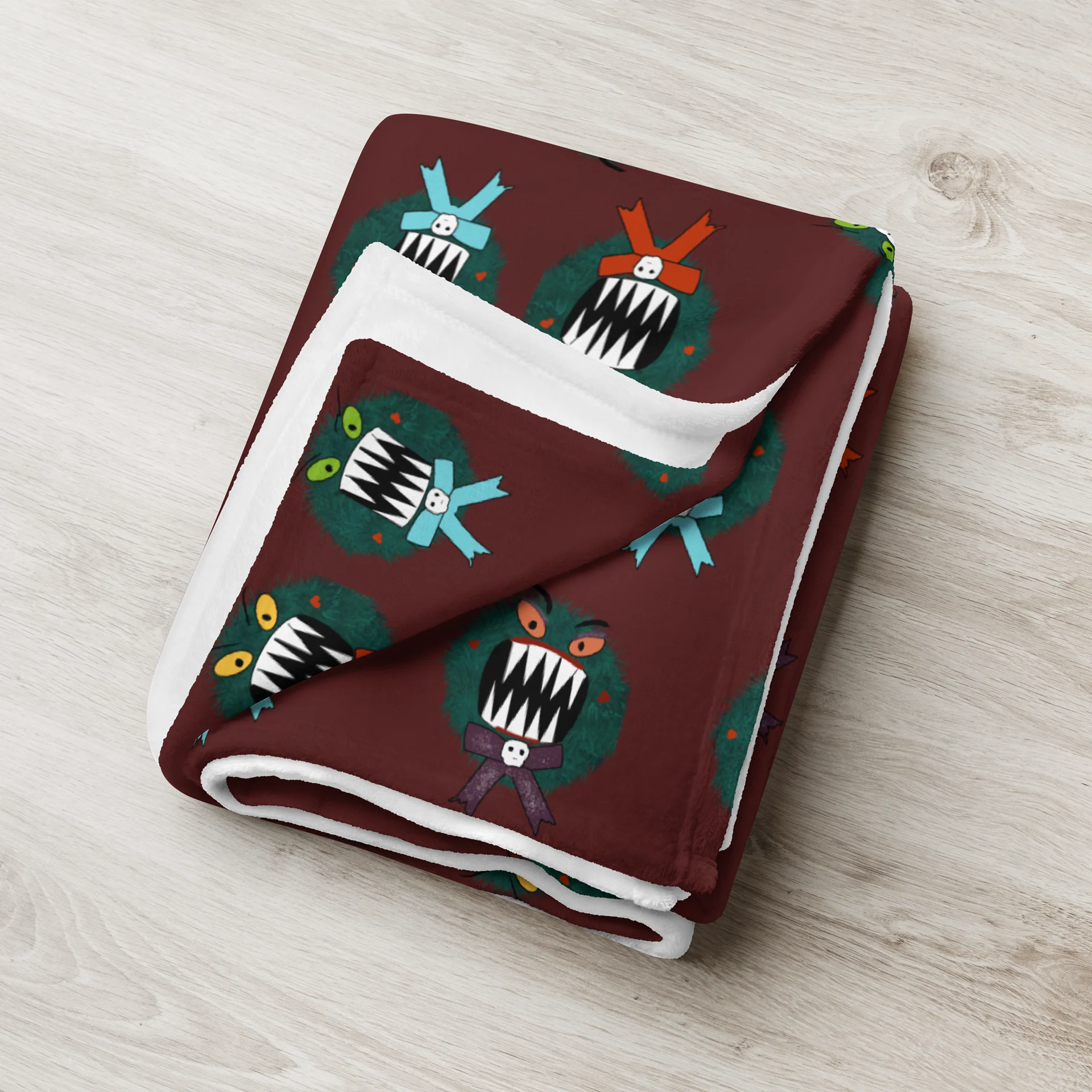 Evil Wreath Throw Blanket product image (8)