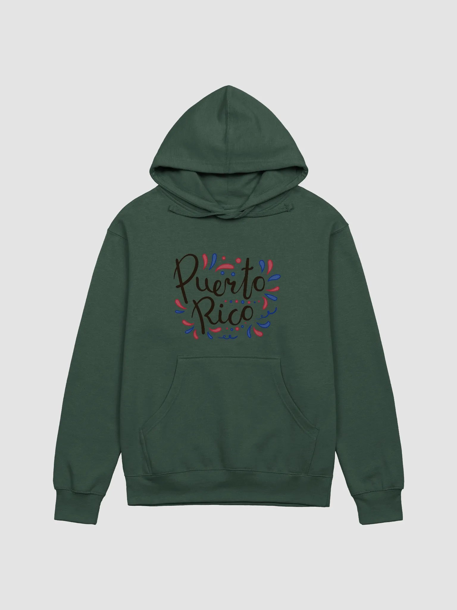 Puerto Rico Festive Script Hoodie product image (1)