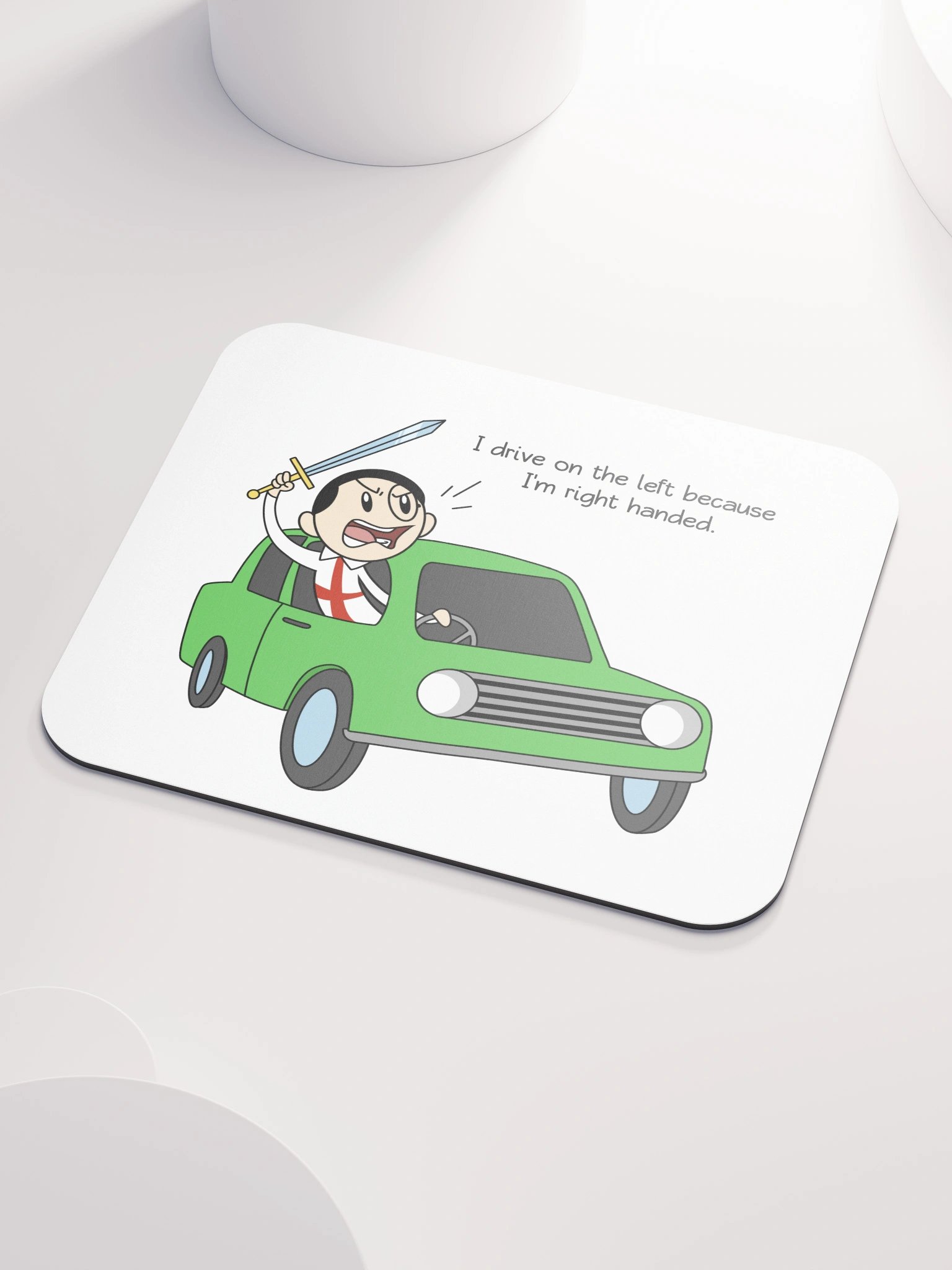 Drive on the left Mouse Pad product image (3)