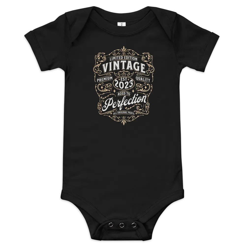 'Limited Edition Vintage' Short Sleeve Onesie product image (2)