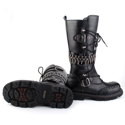 Punk motorcycle boots product image (2)
