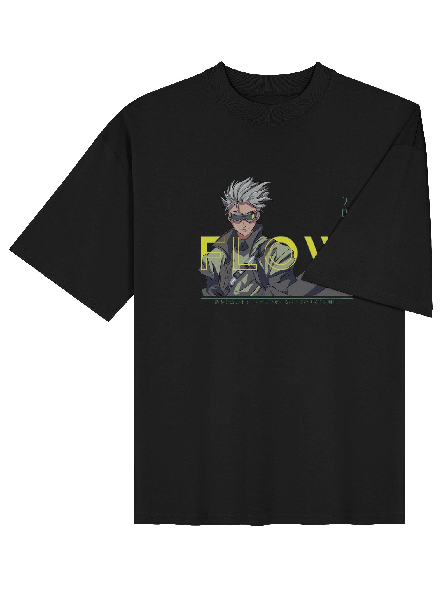 Flow Anime Style: Organic Cotton Oversized Tee product image (6)