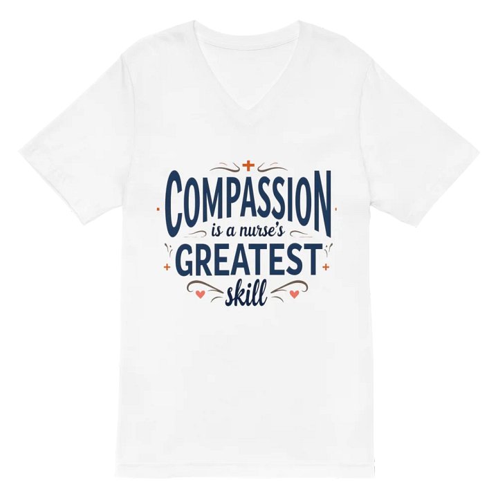 Compassion is a Nurse's greatest skill V-Neck Tee product image (2)