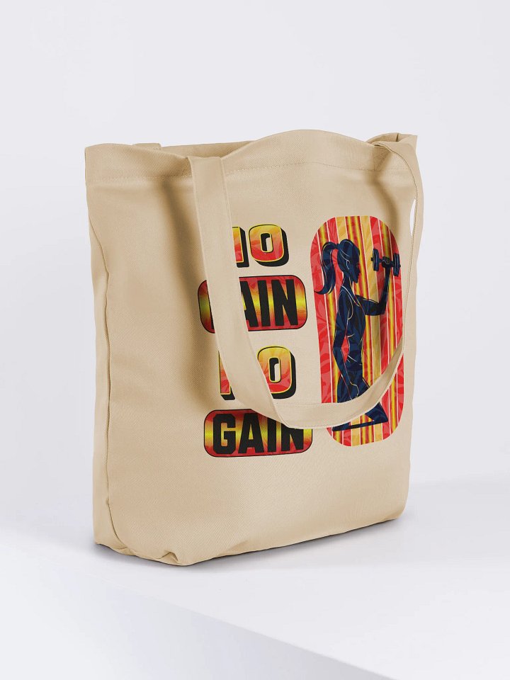 No Pain No Gain Eco-Friendly Tote Bag product image (4)