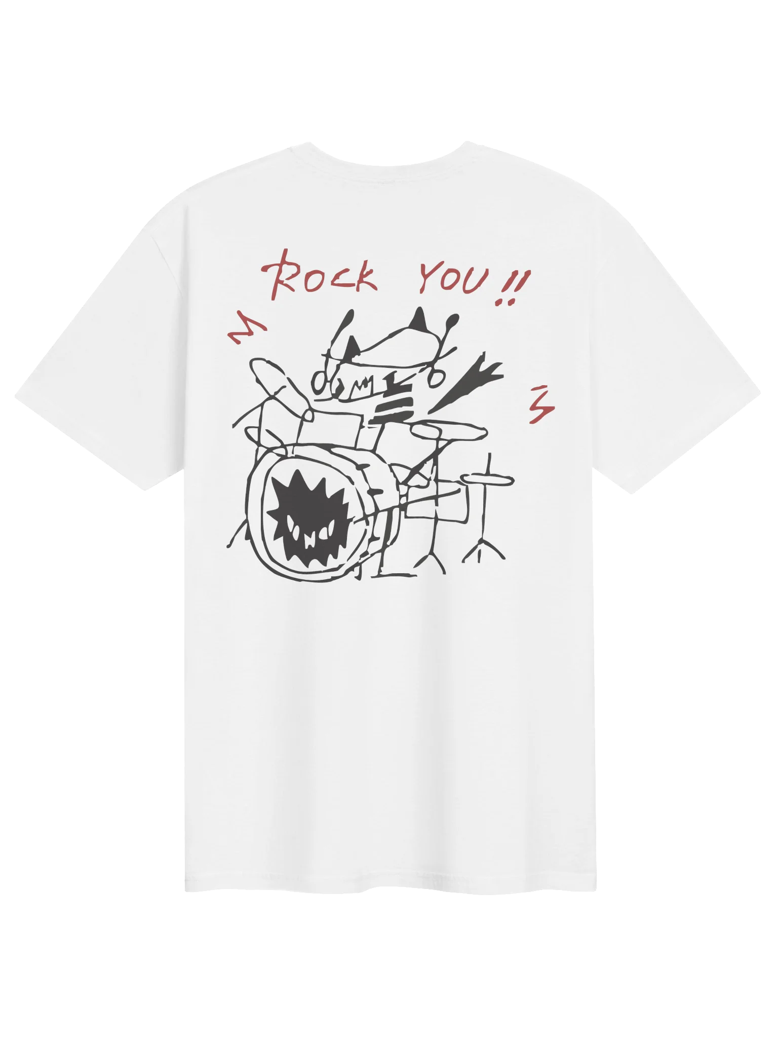 rock you!! drum tshirt product image (1)