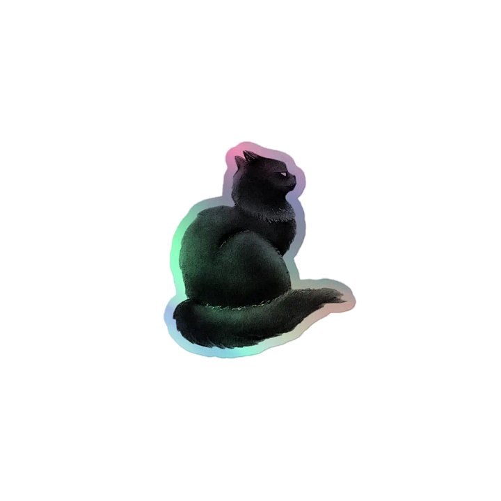Mystical Feline Holographic Sticker Set product image (1)